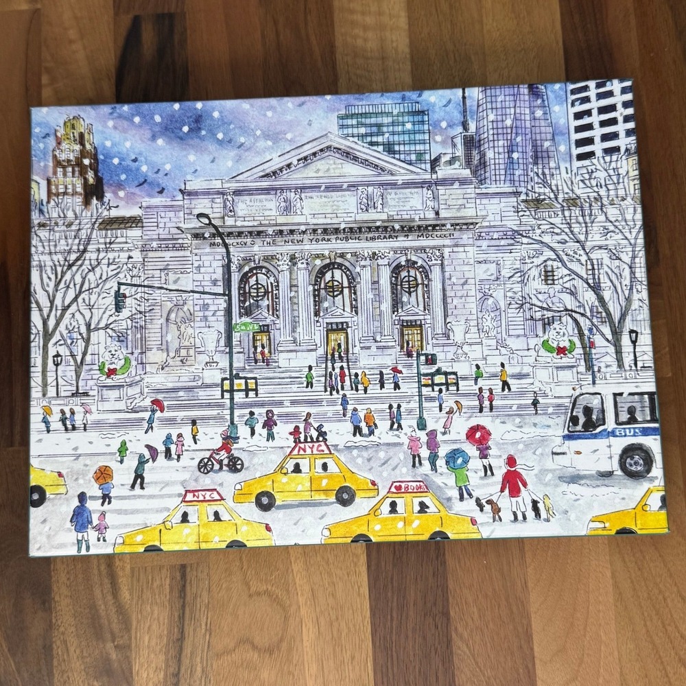 Galison Michael Storrings New York Public Library 1000 Piece Jigsaw Puzzle NYC
